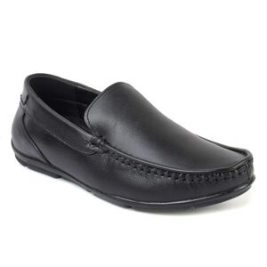 Men’s Premium Black Leather Slip-On Loafers