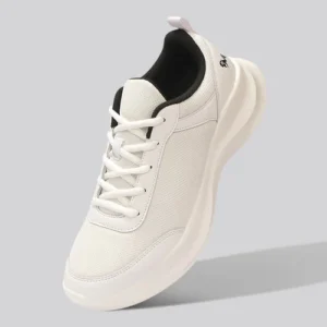 Men’s White Lightweight Casual Sneakers at TheShoeAdda